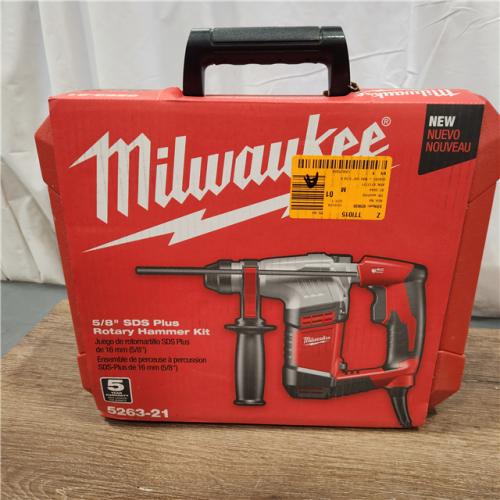 AS-IS Milwaukee 5.5 Amp 5/8 in. Corded SDS-plus Concrete/Masonry Rotary Hammer Drill Kit with Case