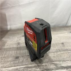 AS-IS MILWAUKEE M12 12-Volt Lithium-Ion Cordless Green 125 Ft. Cross Line and Plumb Points Laser Level (Tool-Only)