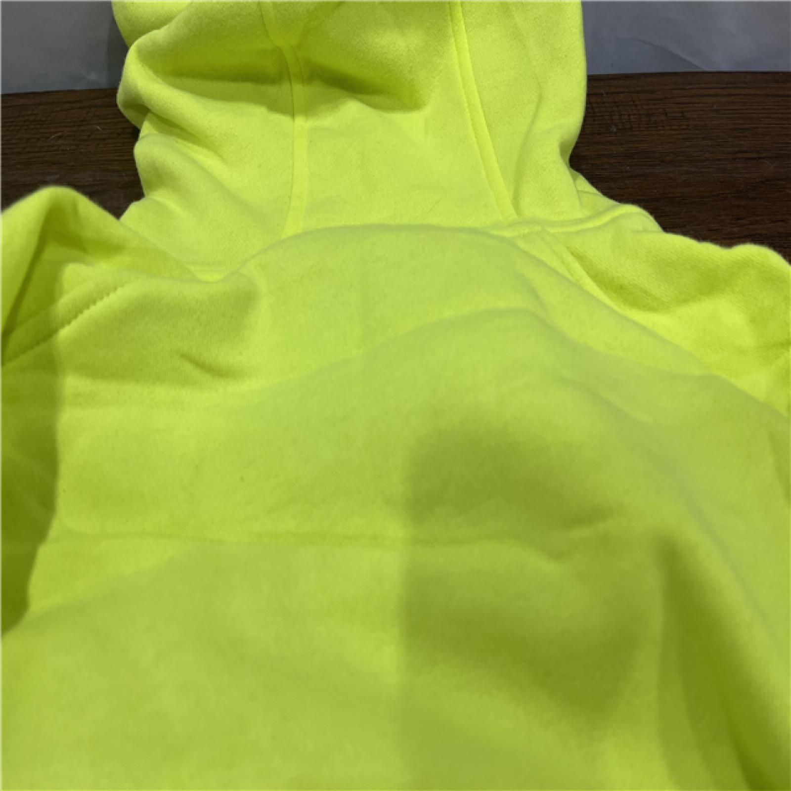 AS-ISMen's Large M12 12-Volt Lithium-Ion Cordless High -Vis Heated Jacket Hoodie (Jacket and Battery Holder Only)