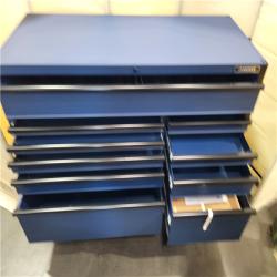 CALIFORNIA AS-IS HUSKY 80IN. 10 DRAWER TOOL CHEST AND CABINET SET WITH SIDE LOCKER