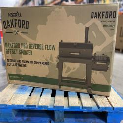 DALLAS LOCATION - Nexgrill Oakford 1150 Reverse Flow Offset Smoker Charcoal Grill in Black