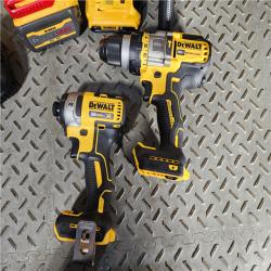 HOUSTON LOCATION - AS-IS (APPEARS LIKE NEW) 20V MAX Cordless Brushless Hammer Drill/Driver 2 Tool Combo Kit with FLEXVOLT ADVANTAGE