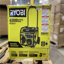 DALLAS LOCATION -RYOBI 6,500-Watt Gasoline Powered Portable Generator with CO Shutdown Sensor