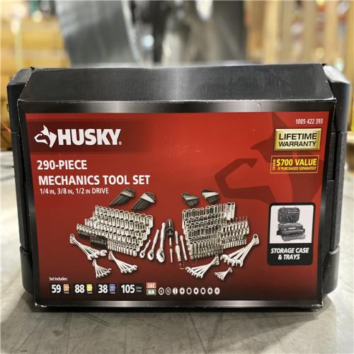 DALLAS LOCATION - LIKE NEW! -Husky Mechanics Tool Set (290-Piece)