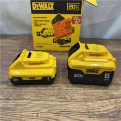 AS IS DEWALT 20V MAX Lithium-Ion 6.0Ah and 4.0Ah Battery and Charger Starter Kit