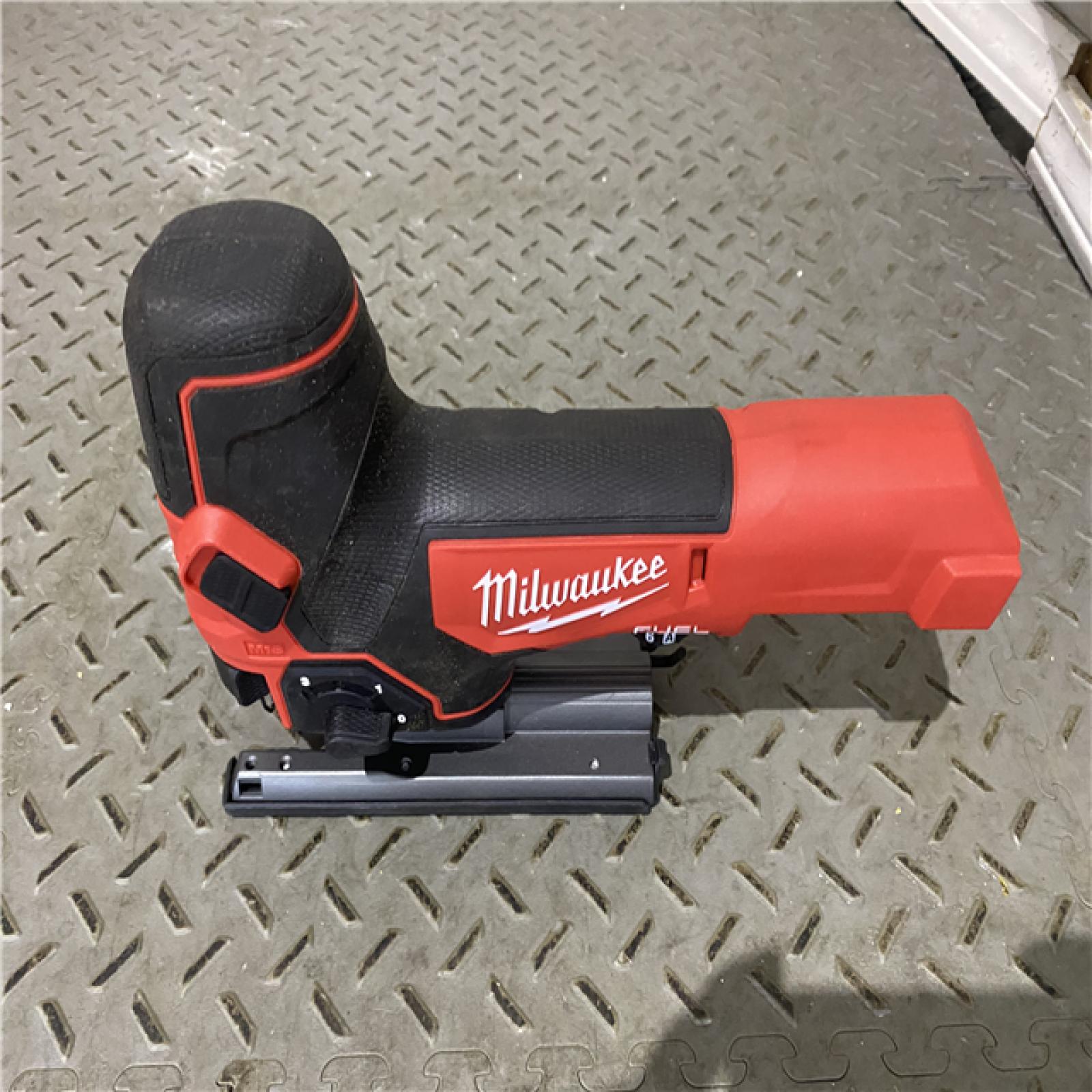 Houston location AS-IS Milwaukee M18 FUEL 18 Volt Lithium-Ion Brushless Barrel Grip Cordless Jig Saw (Bare Tool)