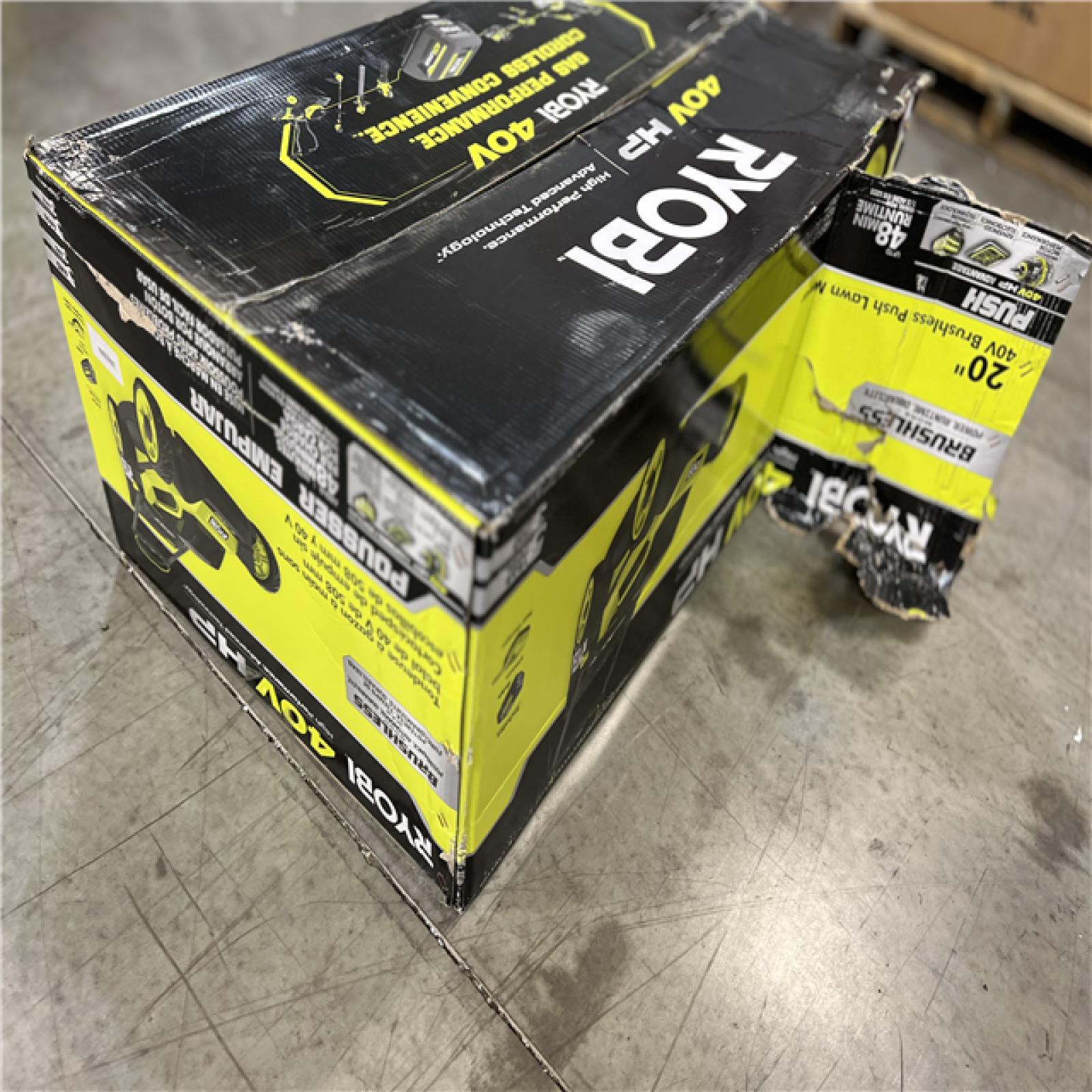 NEW! - RYOBI 40V HP Brushless 20 in. Cordless Battery Walk Behind Push Mower with 6.0 Ah Battery and Charger