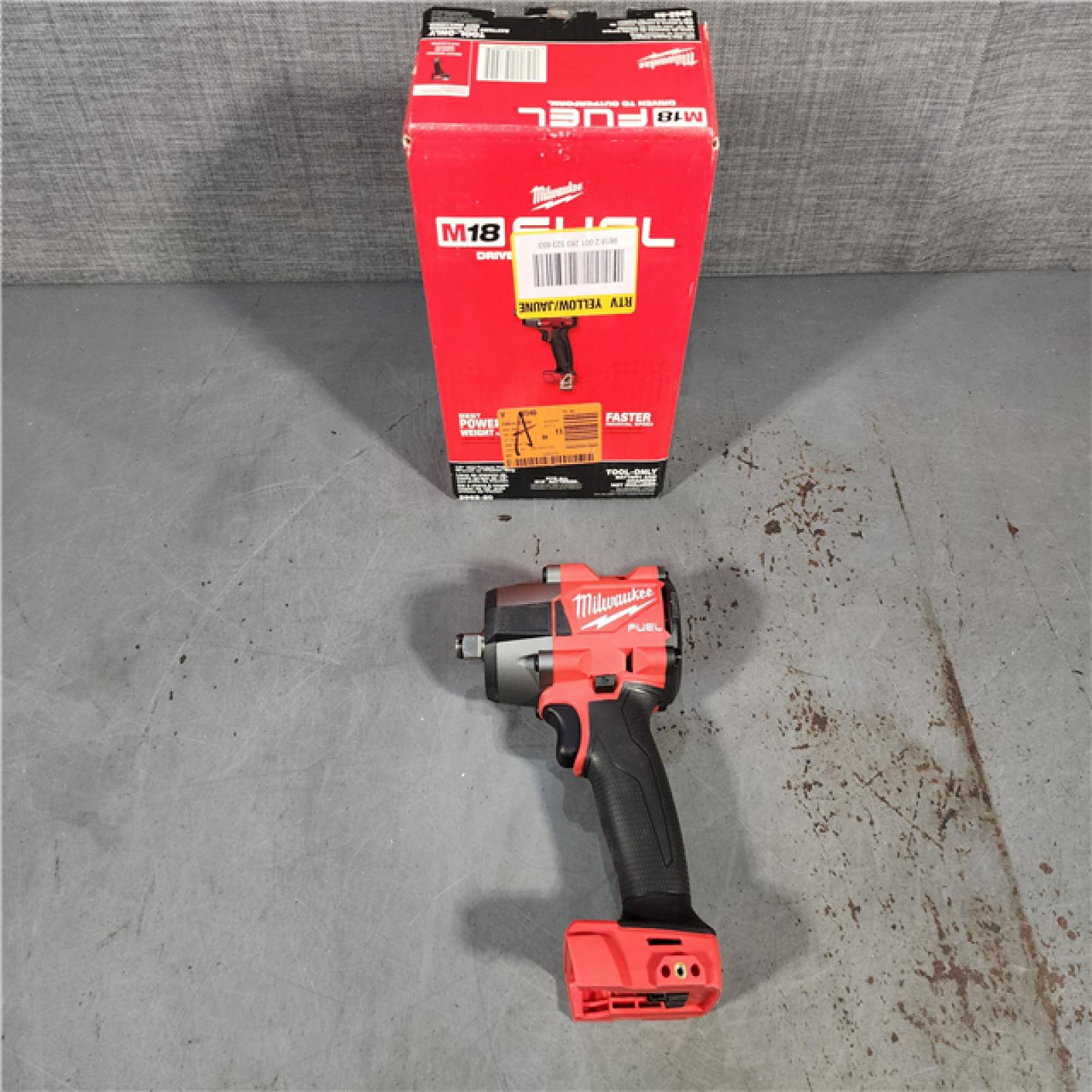 HOUSTON LOCATION - AS-IS Milwaukee M18 18V Fuel 1/2  Mid-Torque Impact Wrench Cordless Lithium-Ion Brushless with Friction Ring 2962-20