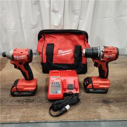 AS-IS Milwaukee M18 Compact Brushless 2-Tool Combo Kit