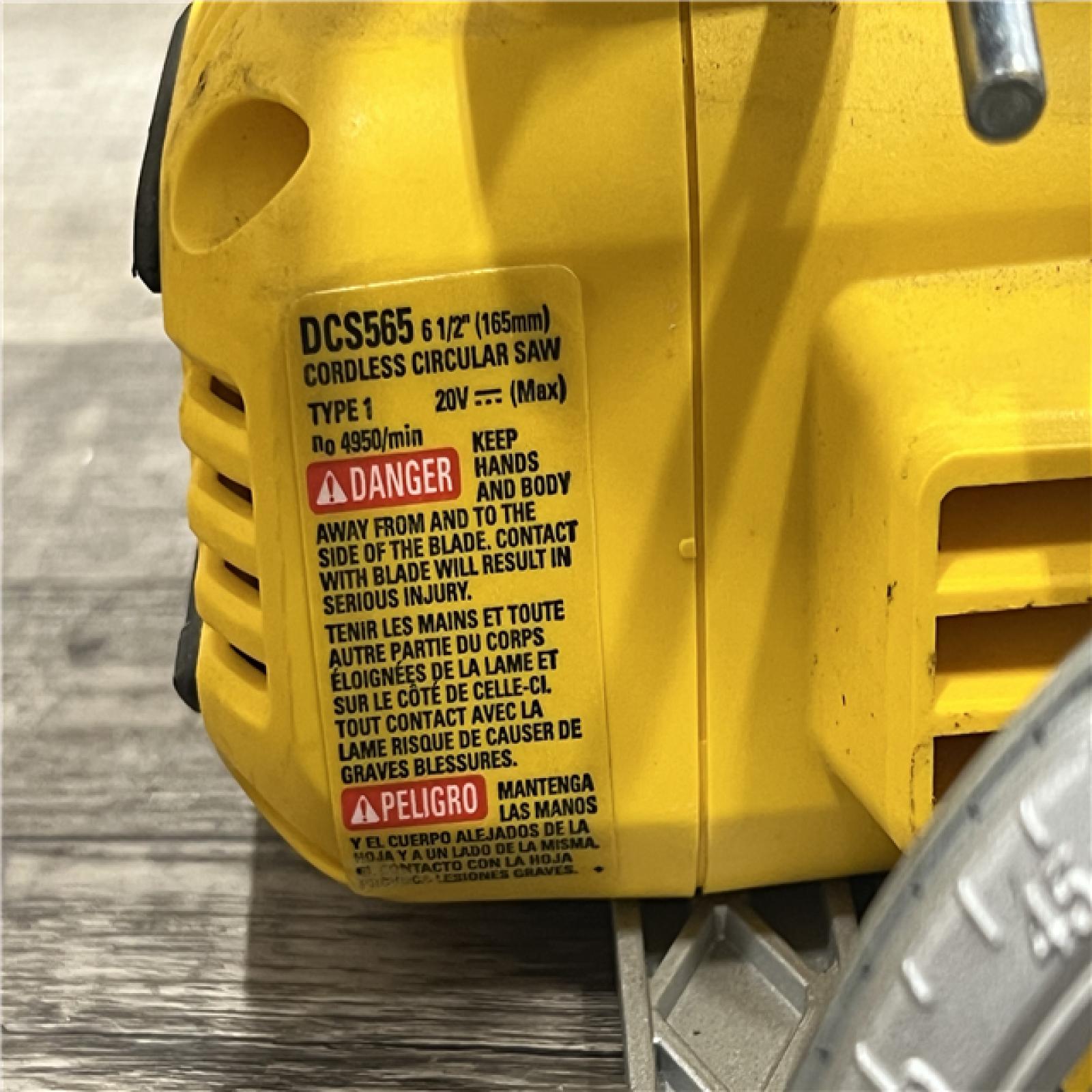 AS-IS DeWALT DCS565B 20V Max Brushless 6.5   Cordless Circular Saw