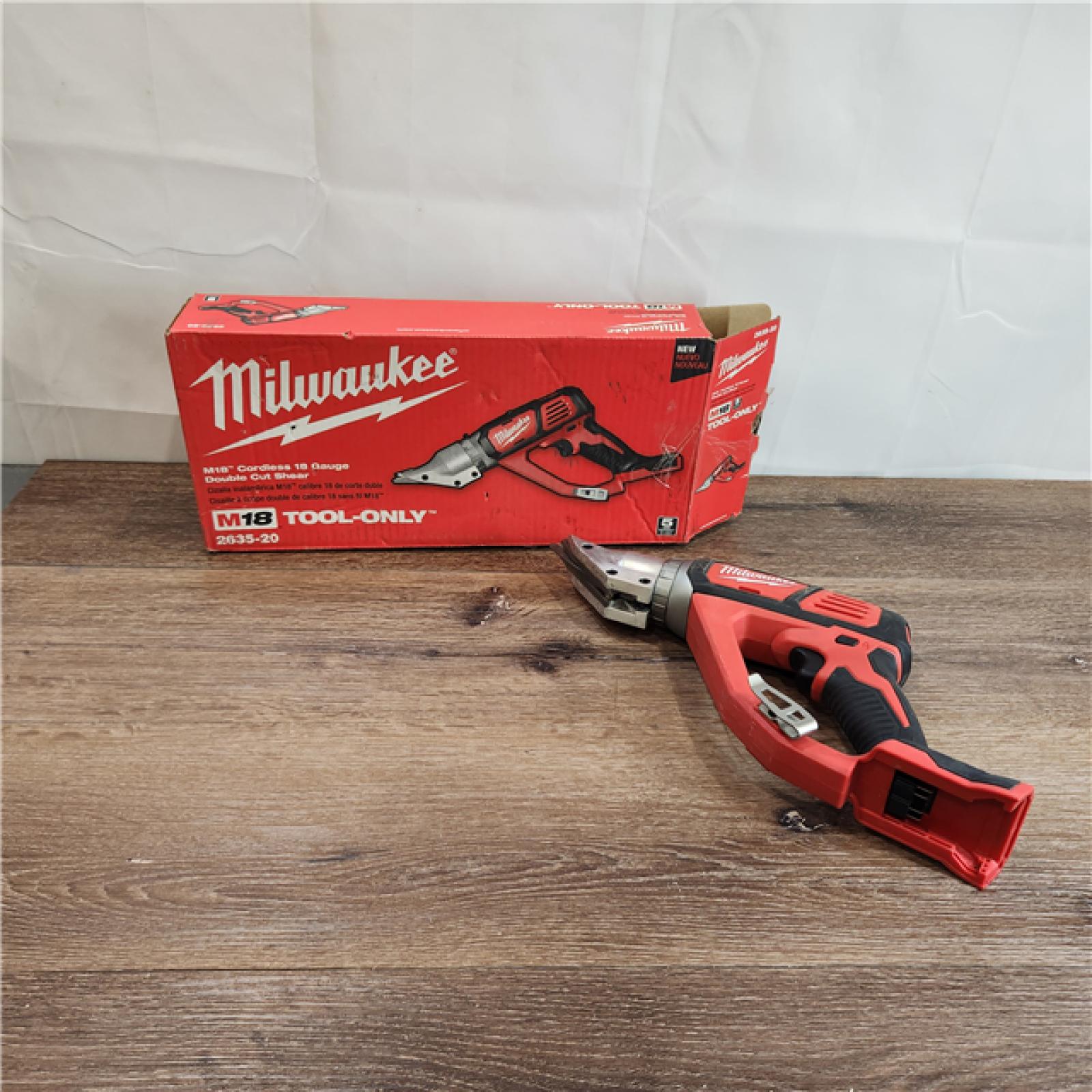 AS-IS Milwaukee M18 Cordless 18 Gauge Double Cut Shear