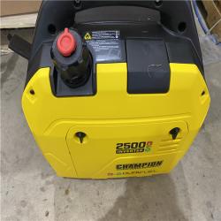 Houston location AS-IS CHAMPION 2500-Watt Ultralight Gasoline and Propane Powered Dual Fuel Inverter Generator with CO Shield and Quiet Technology