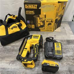 AS-IS DEWALT ATOMIC 20V MAX Lithium Ion Cordless 23 Gauge Pin Nailer Kit with 2.0Ah Battery and Charger