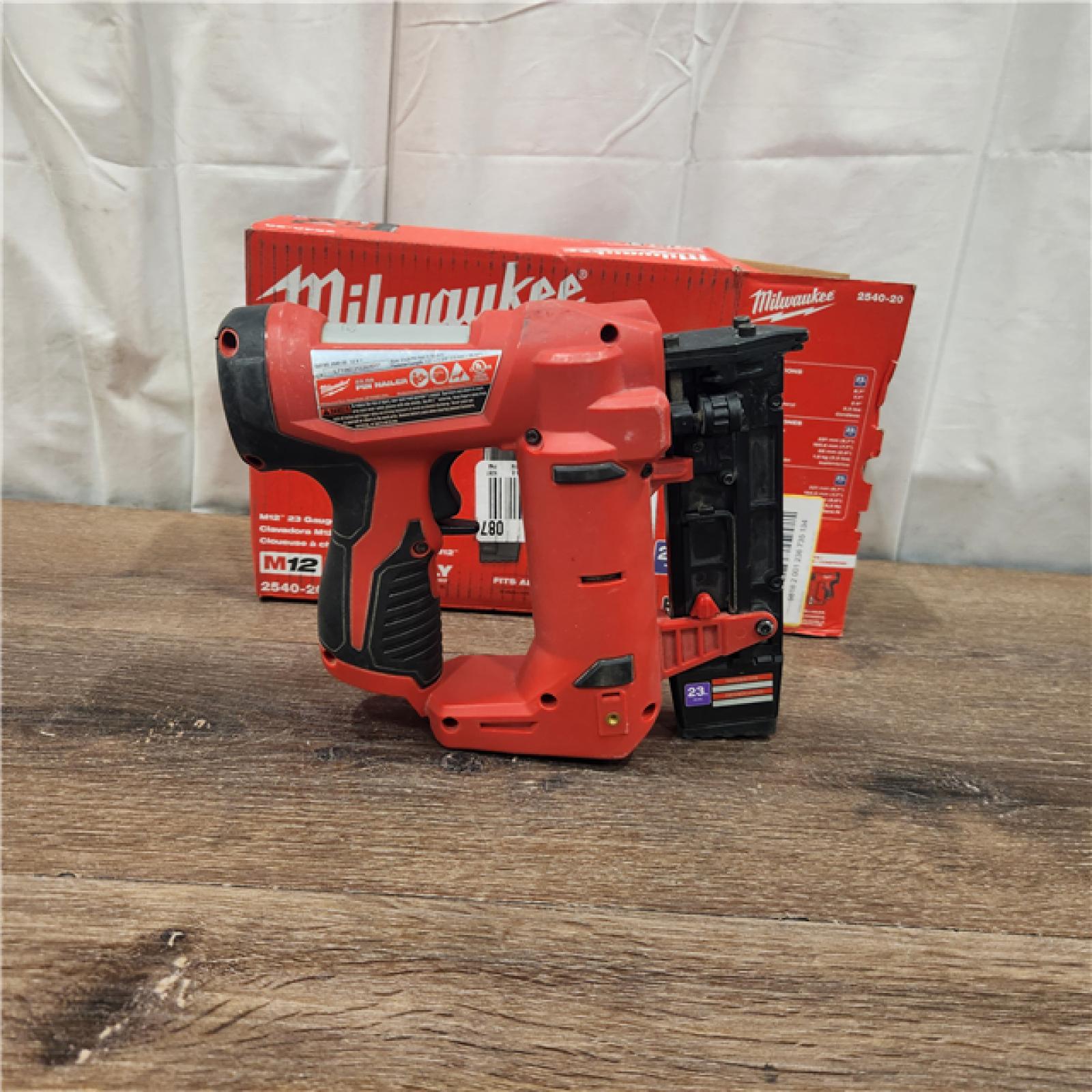 AS IS Milwaukee 2540-20 12V 23 Gauge Cordless Pin Nailer (Tool Only)