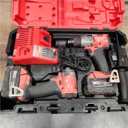 AS-IS Milwaukee M18 FUEL 18V Lithium-Ion Brushless Cordless Hammer Drill and Impact Driver Combo Kit (2-Tool) with 2 Batteries