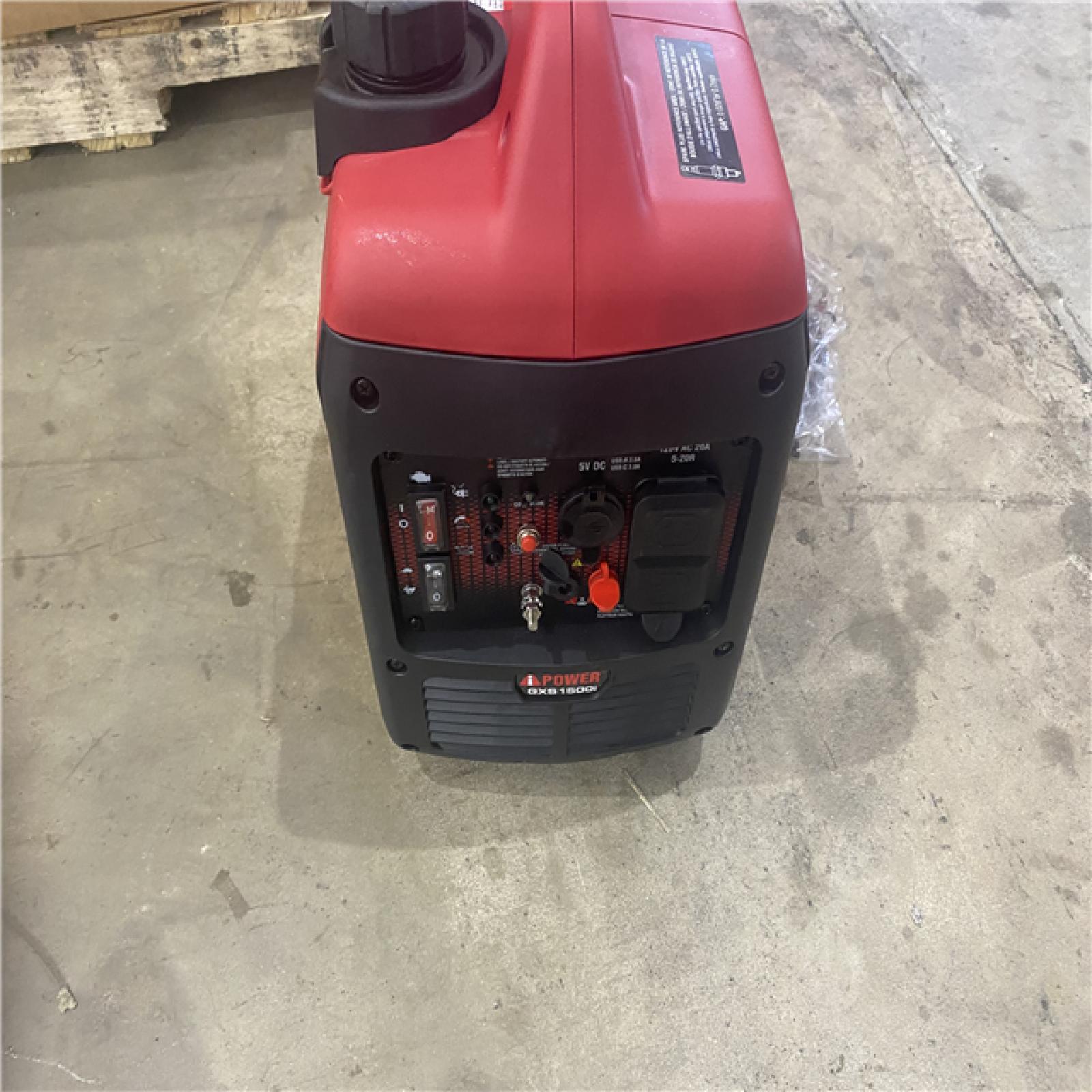 Houston location AS-IS A-IPOIWER 1500-Watt Recoil Start Gasoline Powered Ultra-Light Inverter Generator with 60cc OHV Engine and CO Sensor Shutdown