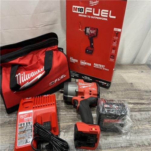 AS-IS Milwaukee M18 1/2 in. Cordless Brushless High Torque Impact Wrench Kit (Battery & Charger)