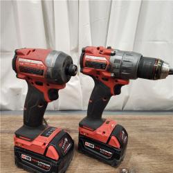 AS-IS Milwaukee M18 FUEL 18V Lithium-Ion Brushless Cordless Hammer Drill and Impact Driver Combo Kit (2-Tool) with 2 Batteries