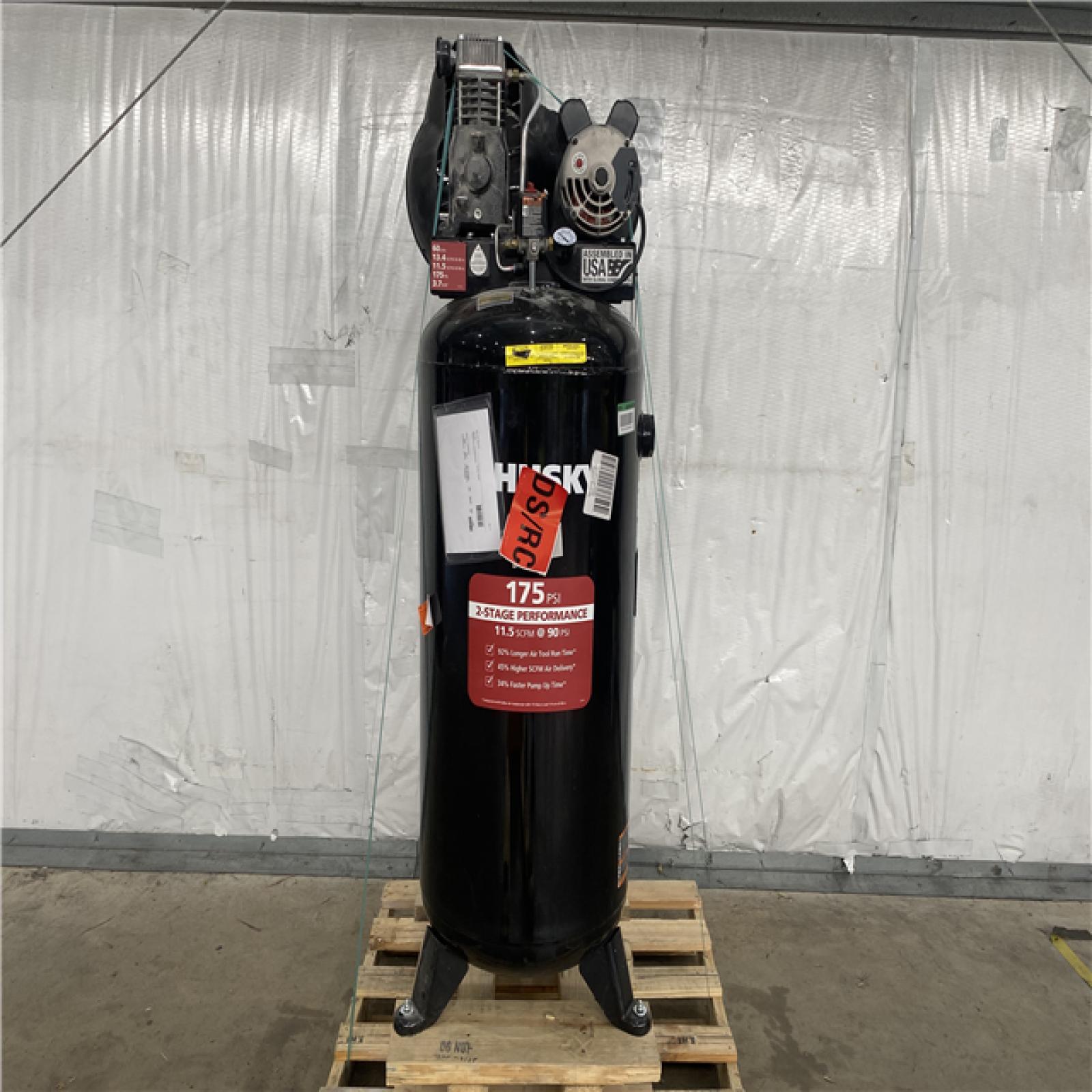 Houston Location - AS-IS Husky 60 Gallon 175psi Air Compressor