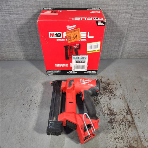 HOUSTON LOCATION - AS-IS M18 FUEL 18-Volt Lithium-Ion Brushless Cordless 18-Gauge 1/4 in. Narrow Crown Stapler (Tool-Only)