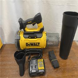 AS-IS DEWALT FLEXVOLT 60V MAX 160 MPH 760 CFM Brushless Cordless  and Charger