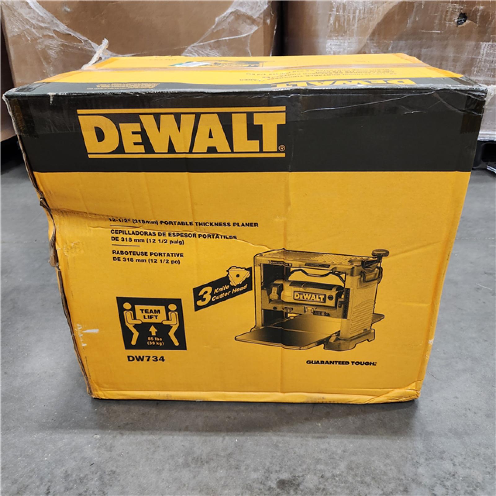 AS-IS DEWALT 15 Amp Corded 12.5 in. Bench Thickness Planer
