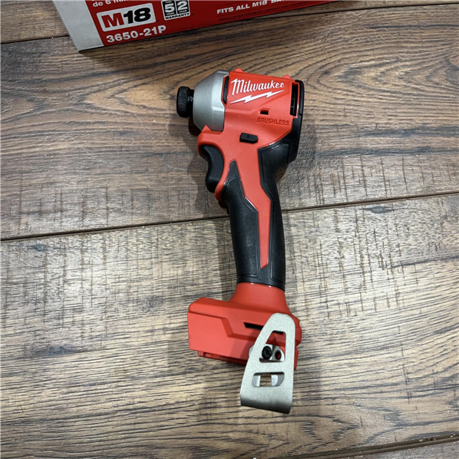 AS-IS Milwaukee M18 Compact Brushless 1/4  Hex Impact Driver Kit