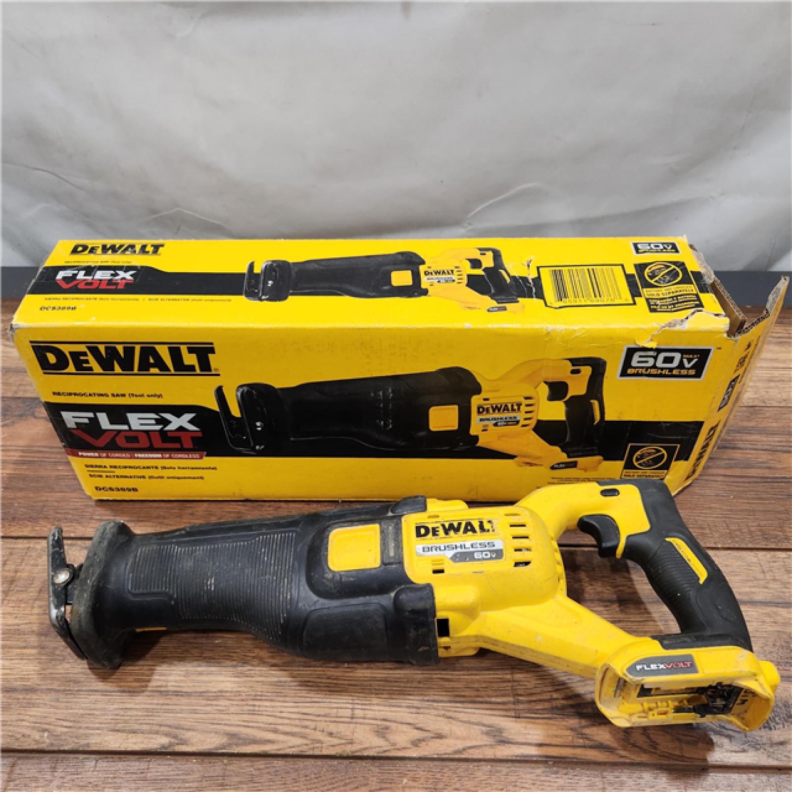 AS-IS DeWalt DCS389B FLEXVOLT 60V MAX Cordless Brushless Reciprocating Saw (Tool-Only)