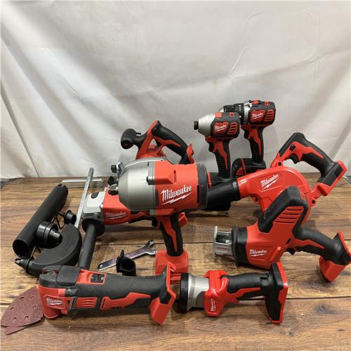 AS IS M18 18-Volt Lithium-Ion Cordless Combo Kit (9-Tool) with (2) Batteries, Charger, and Tool Bag