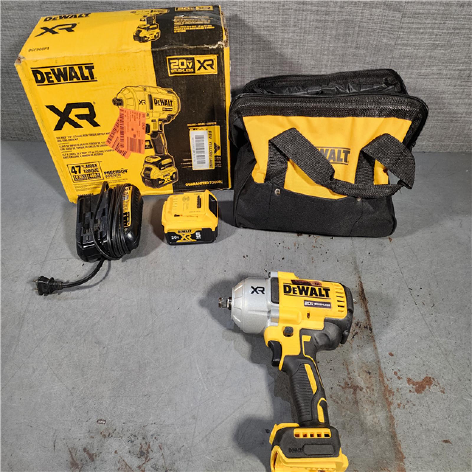 HOUSTON LOCATION - AS-IS DEWALT 20V MAX* XR 1/2  High Torque Impact Wrench with Hog Ring Anvil