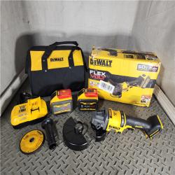 HOUSTON LOCATION - AS-IS (APPEARS LIKE NEW) DeWalt Flexvolt 60V Max Cordless Grinder  4.5 in; 6 in  Kit  1 KT (115-DCG418X2)