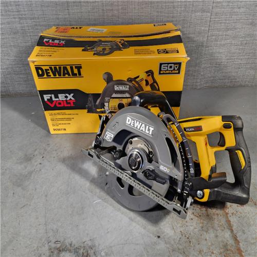 HOUSTON LOCATION - AS-IS (APPEARS LIKE NEW) DEWALT FLEXVOLT 60V MAX Cordless Brushless 7-1/4 in. Wormdrive Style Circular Saw (Tool Only)