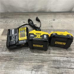 AS-IS DEWALT 20V MAX Lithium-Ion 6.0Ah and 4.0Ah Battery and Charger Starter Kit