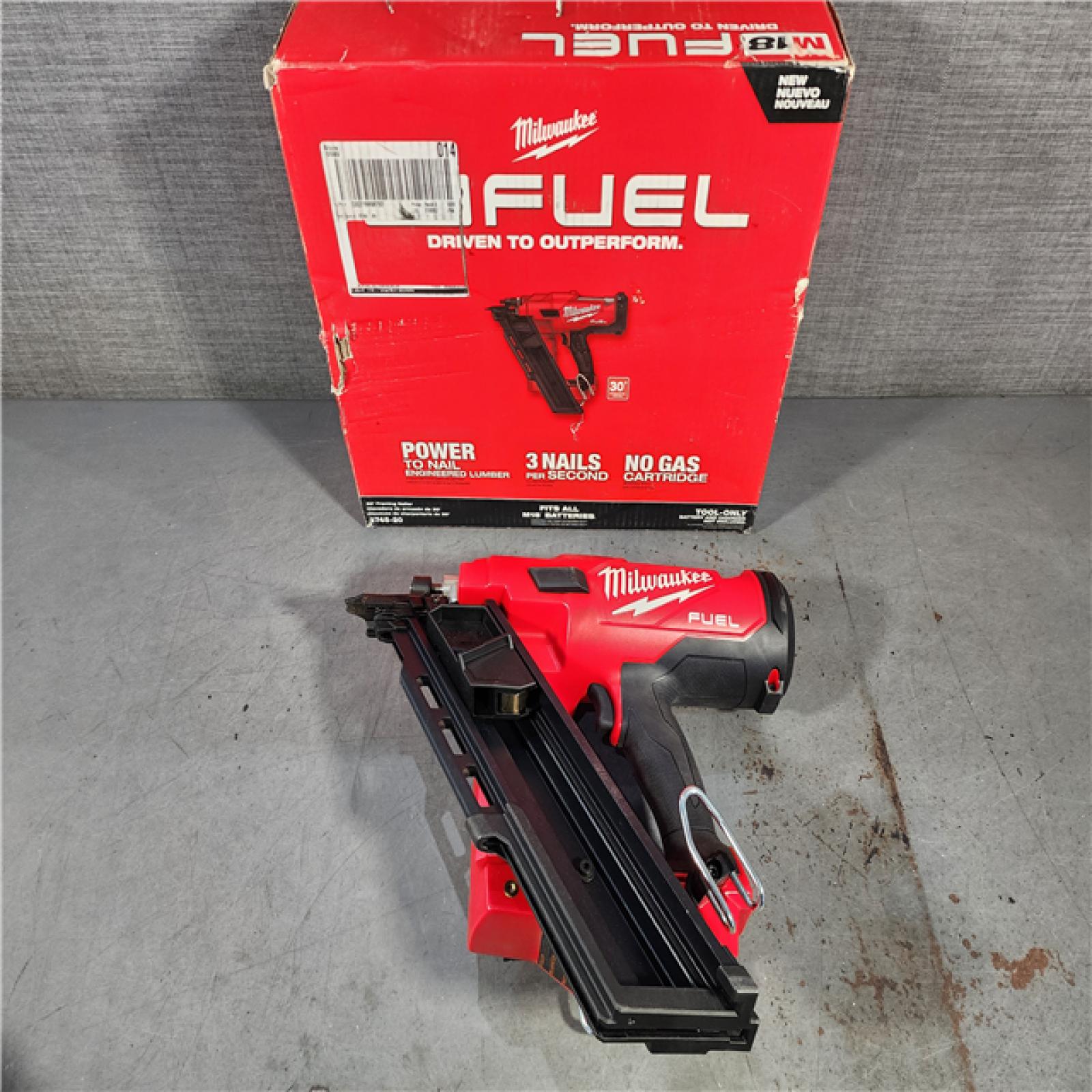 HOUSTON LOCATION - AS-IS (APPEARS LIKE NEW) Milwaukee M18 FUEL 30 Degree Framing Nailer (TOOL ONLY)