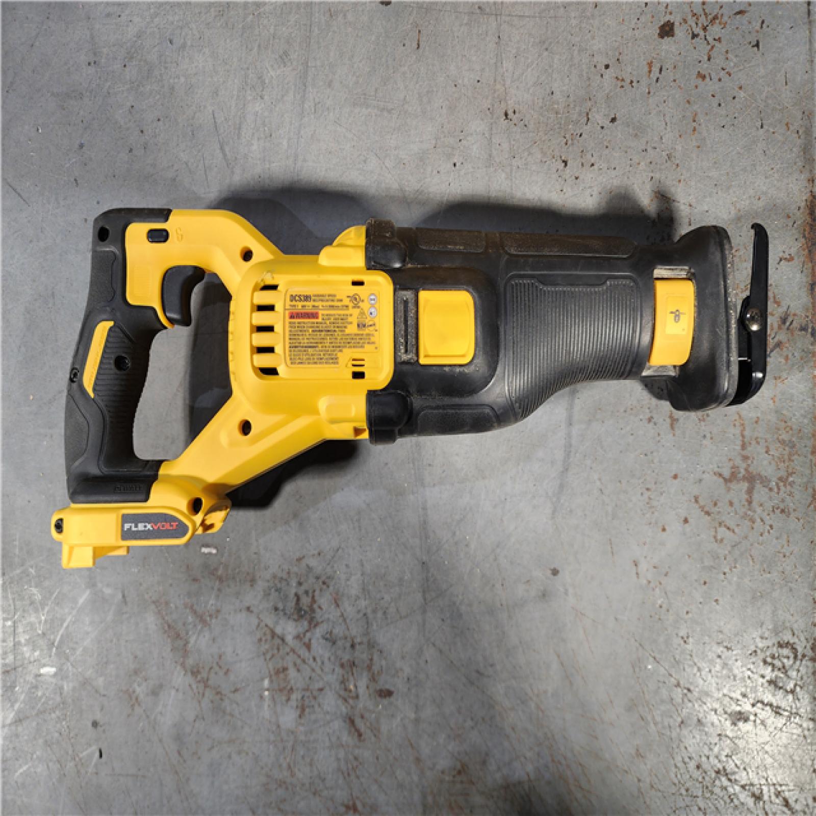 HOUSTON LOCATION - AS-IS DeWalt DCS389B FLEXVOLT 60V MAX Cordless Brushless Reciprocating Saw (Tool-Only)