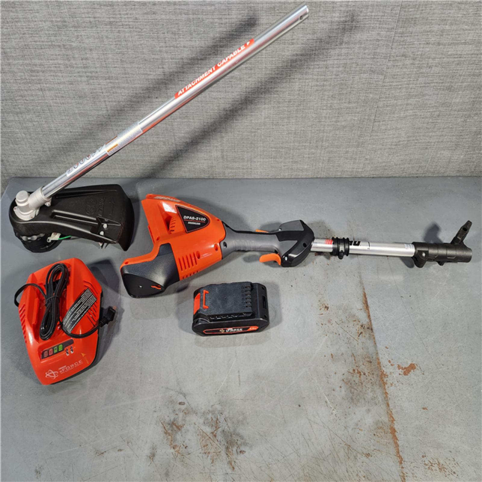 HOUSTON LOCATION - AS-IS (APPEARS LIKE NEW) Echo DPAS-2100SBC1 EFORCE 56V Brushless Cordless Pro Attachment Trimmer Kit