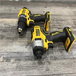 AS-IS DEWALT ATOMIC 20-Volt MAX Lithium-Ion Cordless Combo Kit (2-Tool) with (2) 2.0Ah Batteries, Charger and Bag