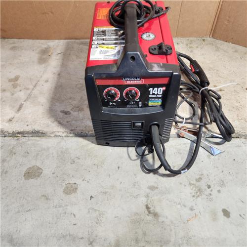 Houston location AS-IS LINCOLN Weld-Pak 140 Amp MIG and Flux-Core Wire Feed Welder, 115V, Aluminum Welder with Spool Gun Sold Separately