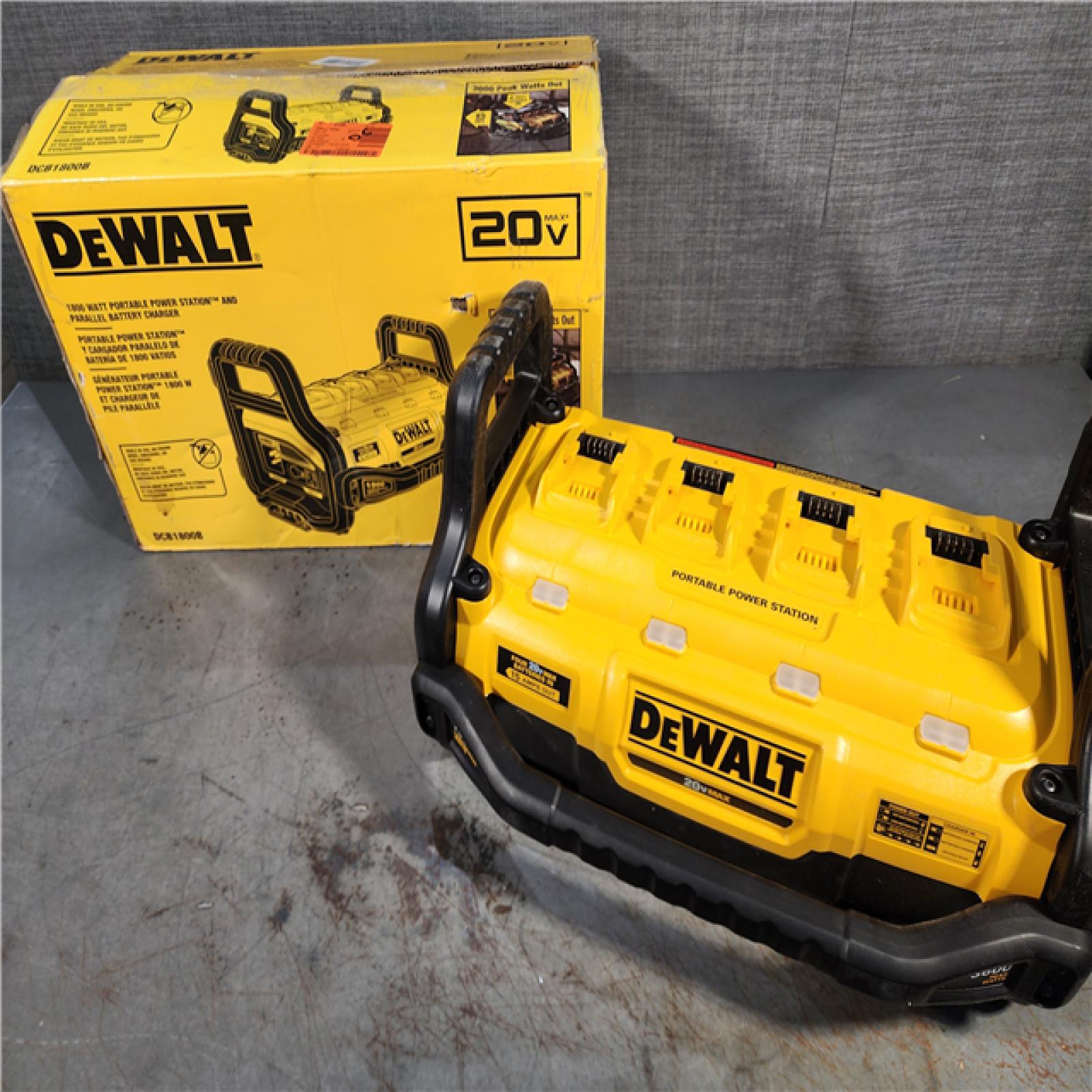 HOUSTON LOCATION - AS-IS DEWALT 1800 Watt Portable Power Station Battery Charger (Tool Only)