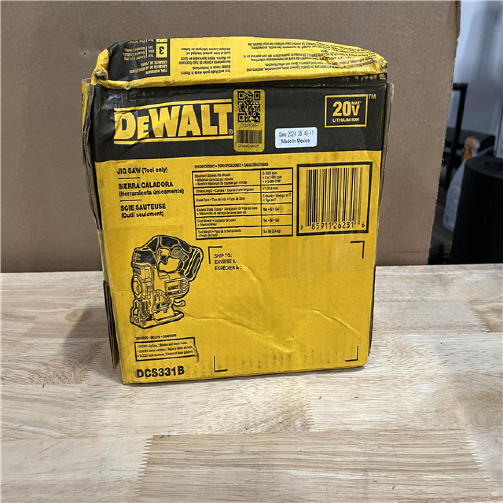 DEWALT 20V MAX Cordless Jig Saw (Tool Only)