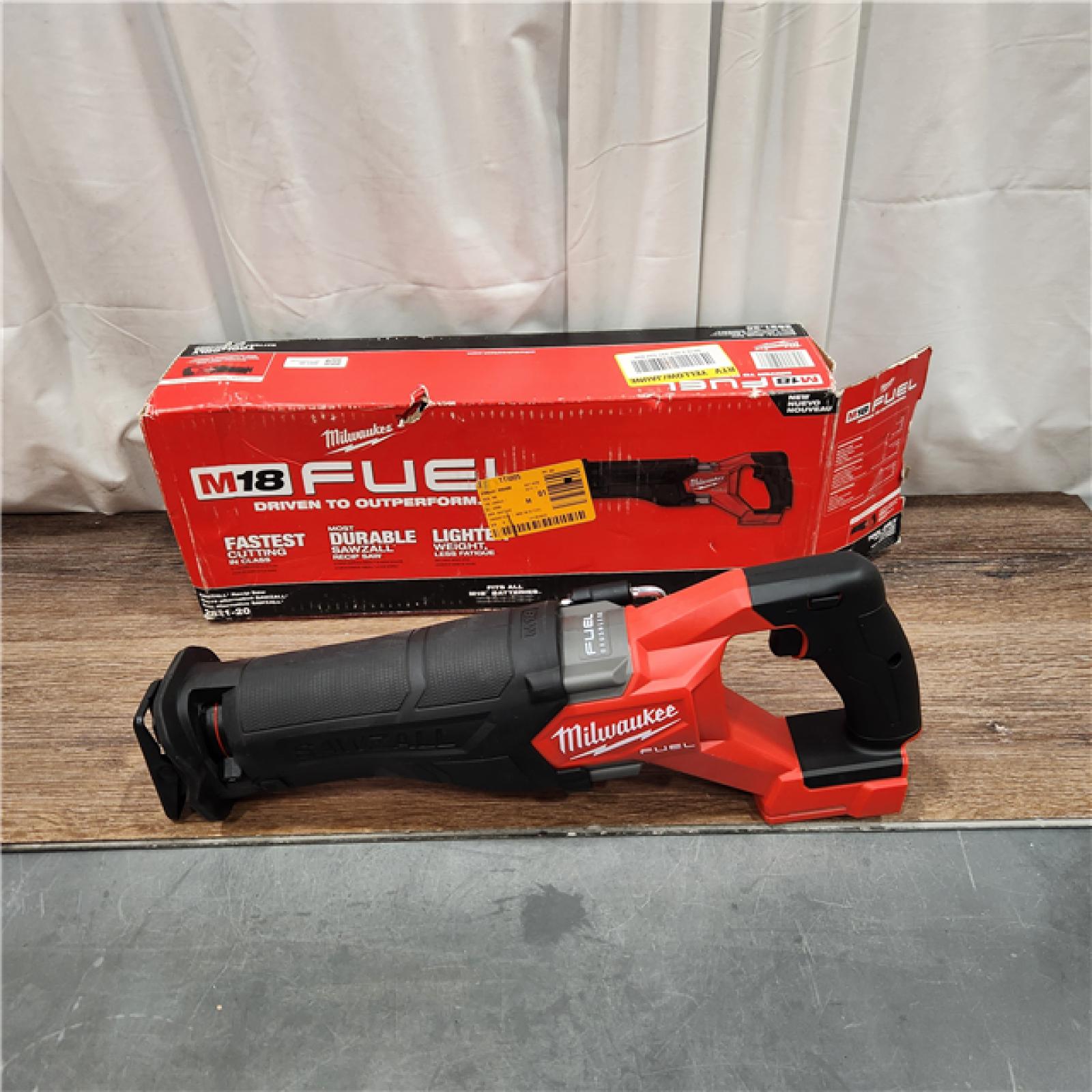 AS IS Milwaukee M18 18V Fuel Sawzall 1-1/4  Reciprocating Saw Cordless Lithium-Ion Brushless 2821-20