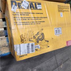 Dallas Location - DEWALT 15 Amp Corded 12 in. Double Bevel Sliding Compound Miter Saw, Blade Wrench and Material Clamp