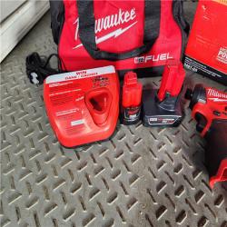 HOUSTON LOCATION - AS-IS Milwaukee 3497-22 12V Brushless Hammer Drill and Impact Driver Combo Kit