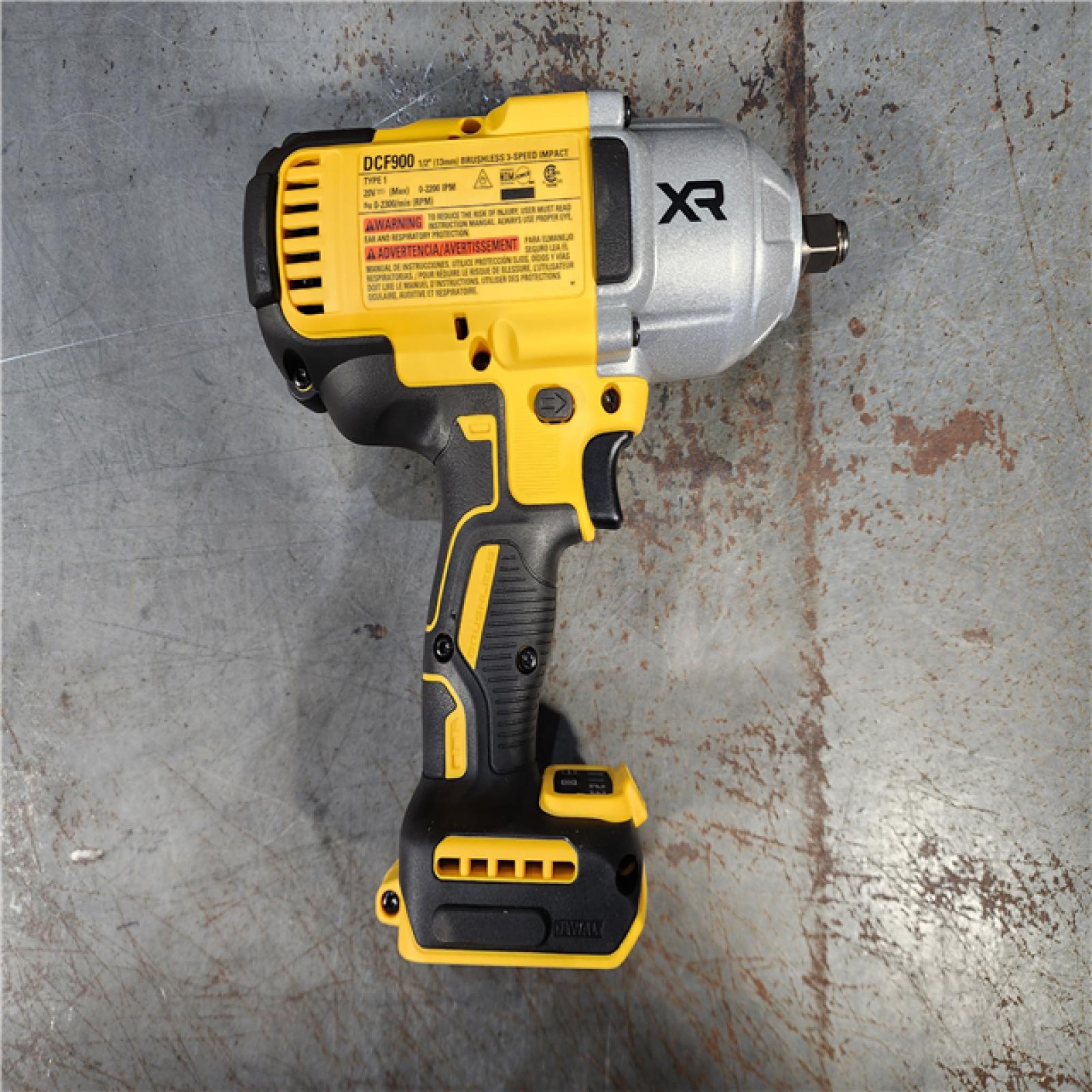 HOUSTON LOCATION - AS-IS (APPEARS LIKE NEW) DEWALT 20V MAX* XR 1/2  High Torque Impact Wrench with Hog Ring Anvil