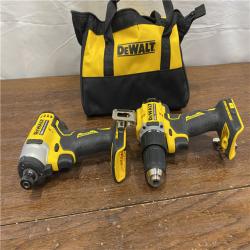 AS-ISDEWALT ATOMIC 20-Volt MAX Lithium-Ion Cordless Combo Kit (2-Tool) with (2) 2.0Ah Batteries, Charger and Bag