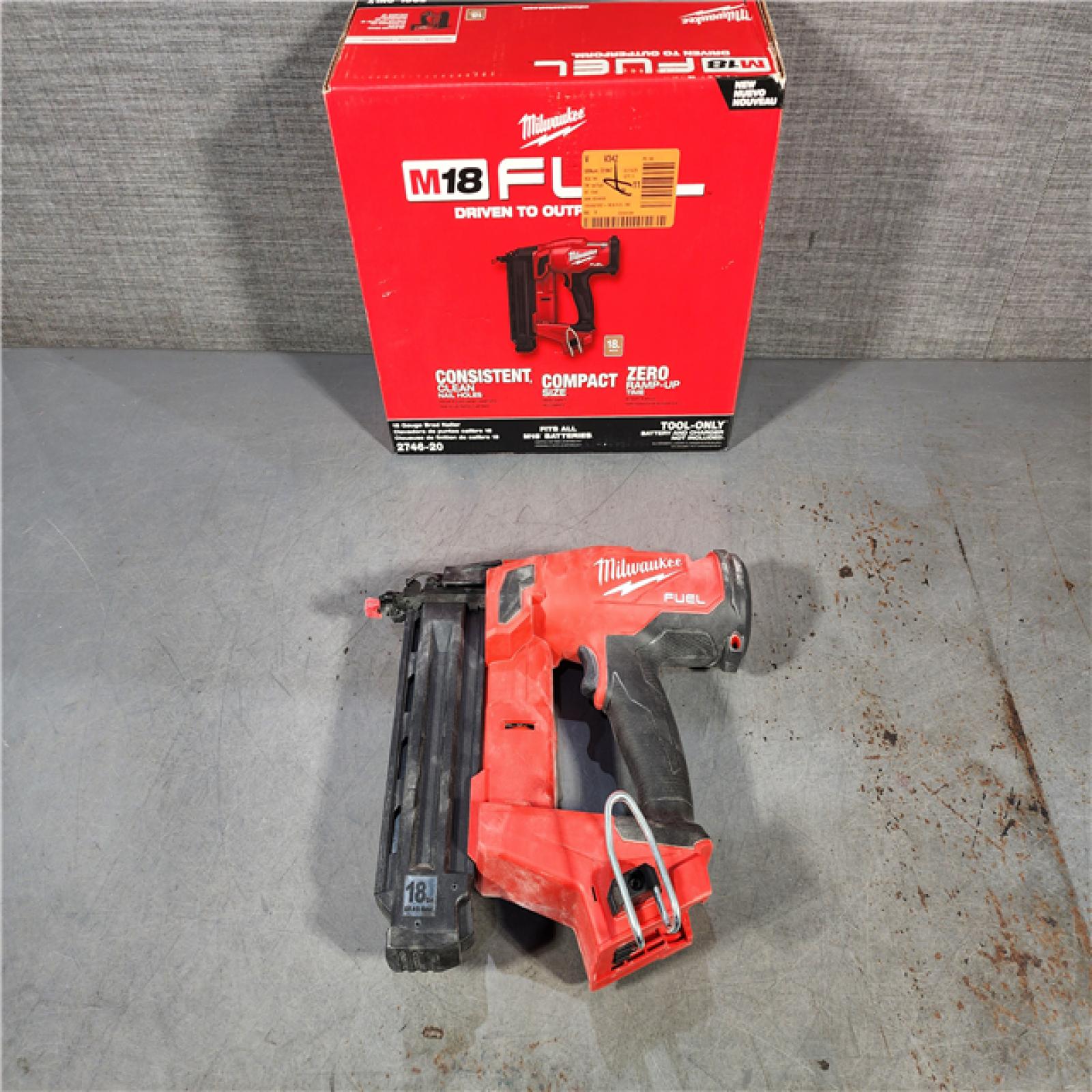 HOUSTON LOCATION - AS-IS Milwaukee M18 Fuel 18V Brushless 18-Gauge Brad Nailer 2746-20 (Bare Tool)