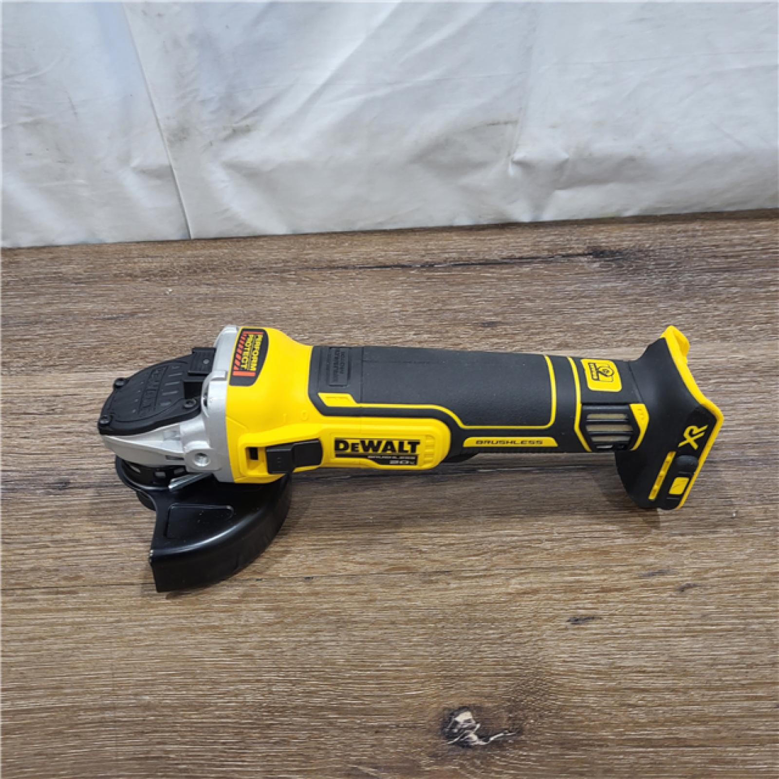 AS-IS DeWalt DCG405B 20V Max XR 4.5-Inch Slide Switch Small Angle Grinder (Tool Only)