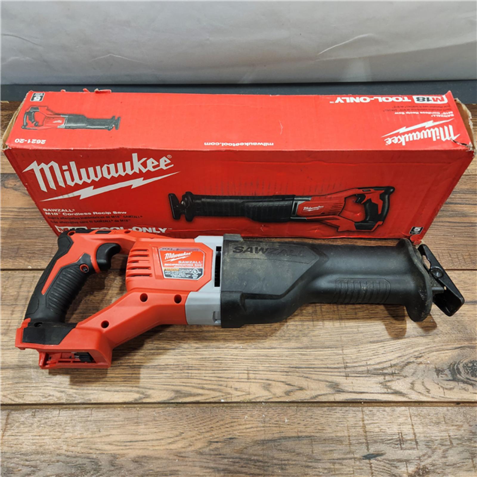 AS-IS Milwaukee M18 18-Volt Lithium-Ion Cordless SAWZALL Reciprocating Saw (Tool-Only)