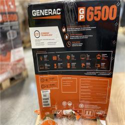 NEW! - GENERAC 6500-Watt Manual Start Gas-Powered Portable Generator with CO-Sense, 50-ST/CSA