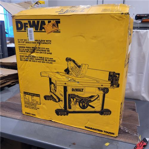 AS-IS DEWALT 15 Amp Corded 8-1/4 in. Compact Portable Jobsite Tablesaw (Stand Not Included)